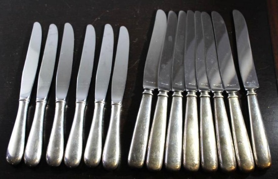 14 Silver Handle Knives