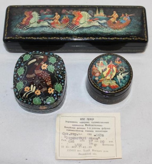 Three Beautiful Decorative Boxes