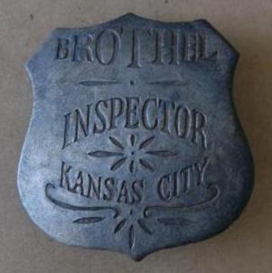 Kansas City Brothel Inspector Badge