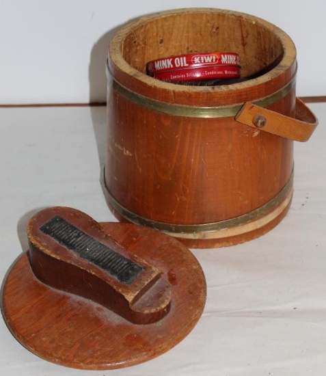 Old Wood Shoe Shine Kit