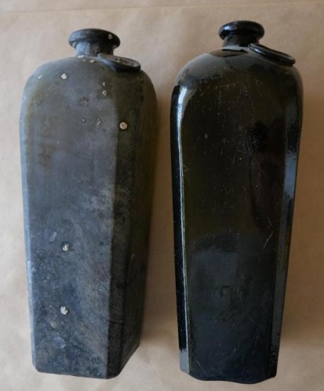 Two Early Case Gin Bottles