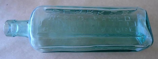 Clarkes Lincoln World Famed Blood Mixture Antique Bottle