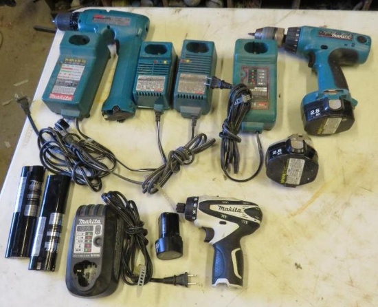 Makita Drills with Chargers
