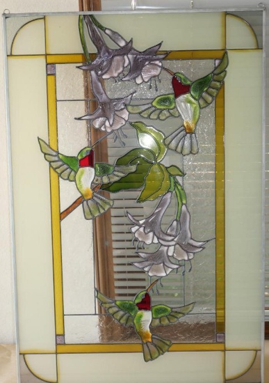 Hummingbird Stained Glass