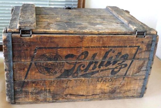 Rad Antique Schlitz Beer Box