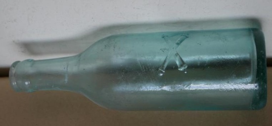 Embossed Cross Cannon 4th Artillery AB Co Soda Bottle