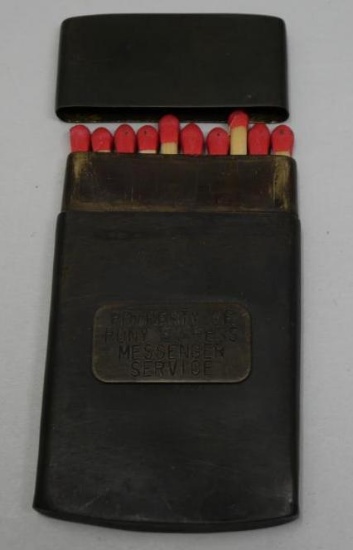 Pony Express Messenger Service Map/ Match Case