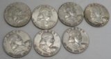 Seven 1960's (Denver) Half Dollars