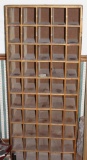 Large Wood Letter Box/Display Cabinet