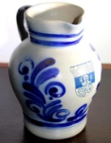 Blue and Gray Glaze Ceramic Pitcher