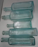 Five Antique Bottles