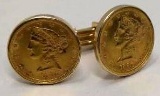 1881 Gold Coin Cufflinks!