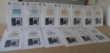 Thirteen Railroad Passes Mounted on Sante Fe Cards