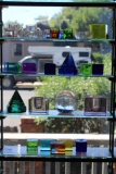 Assortment of Colored Glass Window Decor