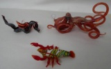 Art Glass Octopus & Lobster