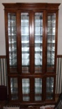 Beautiful Wood and Glass Hutch