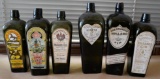Six Antique Gin Bottles