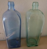 Blue & Green Antique Bottles