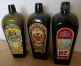 Three Antique Liquor Bottles