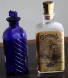 Antique Bottles with Lids
