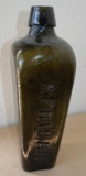 African Olive Green Liquor Bottle