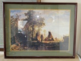 Albert Bierstadt Indian Encampment Print