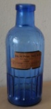 Cobalt Blue Hewlette & Sons Poison Bottle