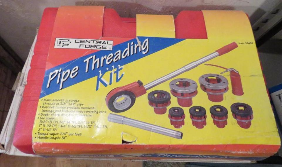 Central Forge Pipe Threading Kit Proxibid