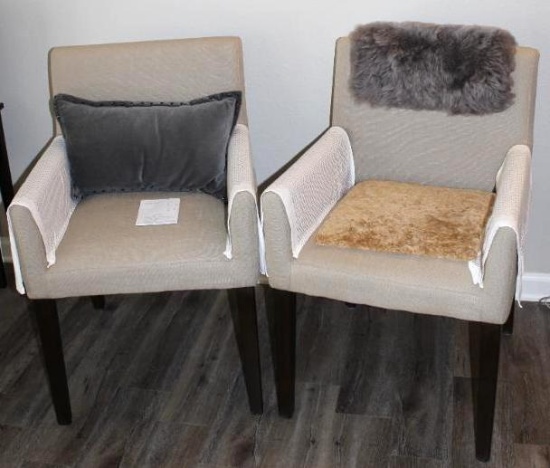Pair of Chic West Elm Arm Chairs