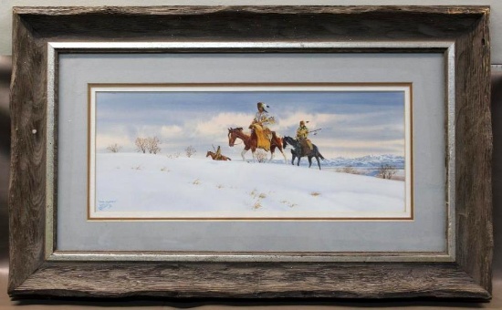 Framed Artwork "Cold Journey" by Ron Stewart