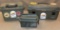 Three Hard Plastic Tackle/Ammo Cases