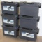 Six Bunker Hill Plastic Ammo Boxes