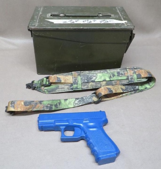Glock Training Pistol, Sling and Ammo Can