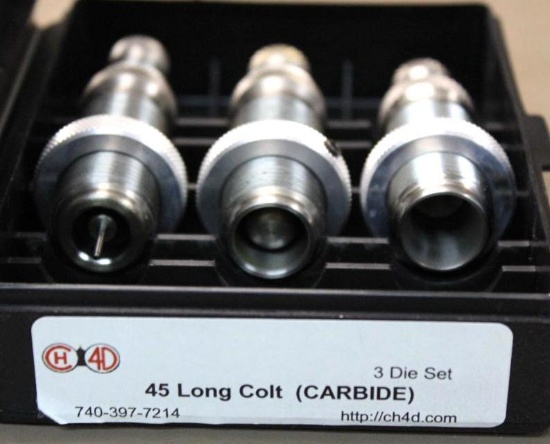 CH Tool and Die 45 Long Colt (Carbide) 3 Die Set