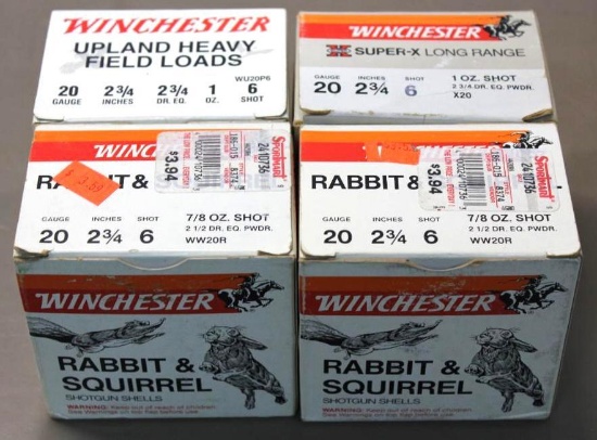 100 Rounds Winchester 20 Gauge Shotshells
