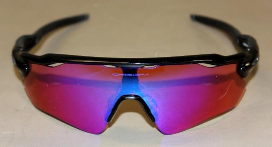 Black Oakley Radar EV Frames with Purple Prizm Lenses