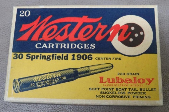 Early Western 30 Springfield 1906 Ammunition