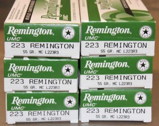 120 Rounds Remington UMC 223 Remington Rifle Ammunition
