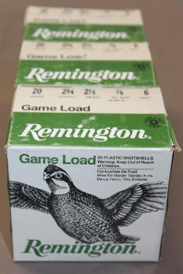 75 Cartridges 20 Gauge Remington Shotshells
