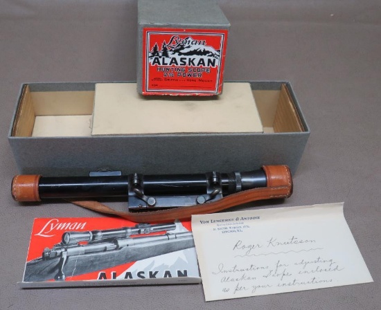 Lyman Alaskan Rifle Scope with Original Box