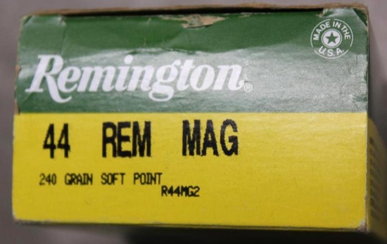 25 Cartridges Remington 44 Rem Mag High Velocity Ammunition