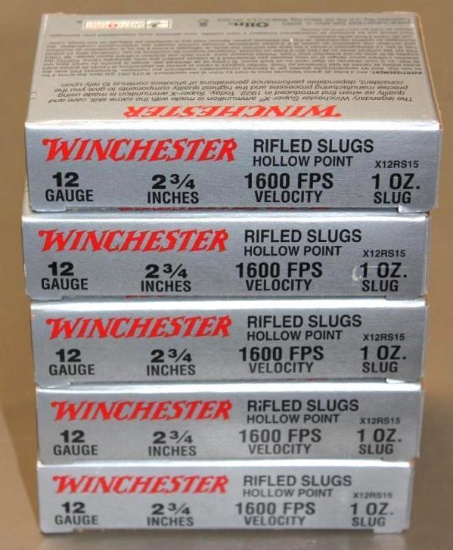 25 Cartridges Winchester Super-X 12 Gauge Shotshells