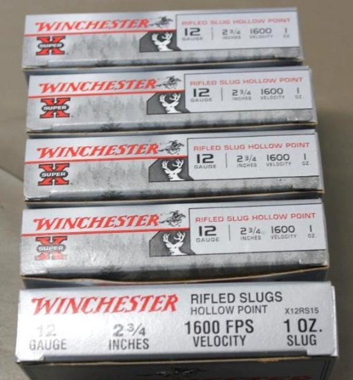 25 Cartridges Winchester 12 Gauge Shotshells