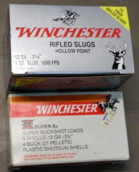 20 Cartridges Winchester 12 Gauge Shotshells