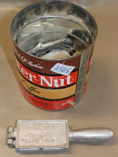 Sling Shot No. 02 Pellet Mold with Sinker Molding Lead