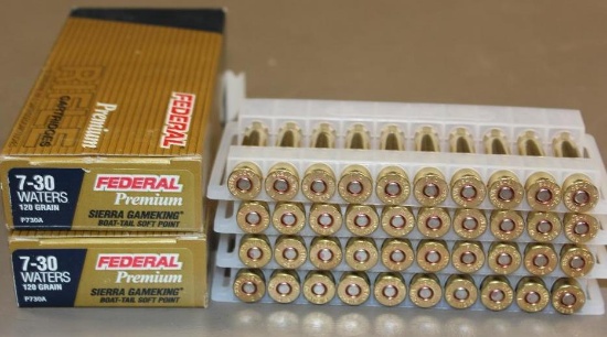 40 Rounds Federal 7-30 Waters Ammunition