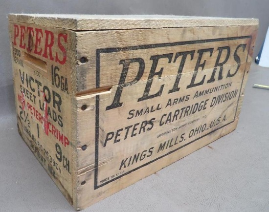 Wooden Peters 16 Gauge Skeet Shotgun Ammunition Crate