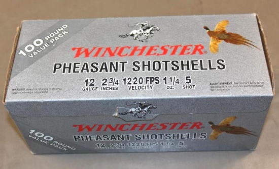 100 Round Value Pack Winchester 12 Gauge Pheasant Loads