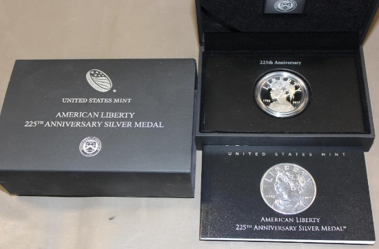 US Mint American Liberty 225th Anniversary Silver Medal