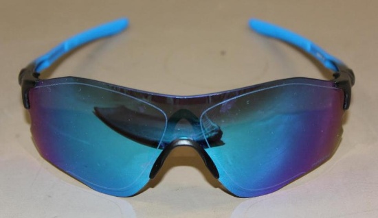 Blue Oakley EV Zero Sunglasses with Reflective Prizm Lenses